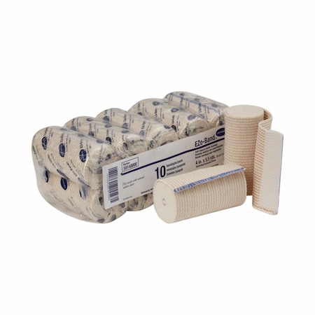 Eze-Band Lf Elastic Bandage 4 In. X 5-1/2 Yard Double Hook and Loop Closure Tan NonSterile 10PK 59140000